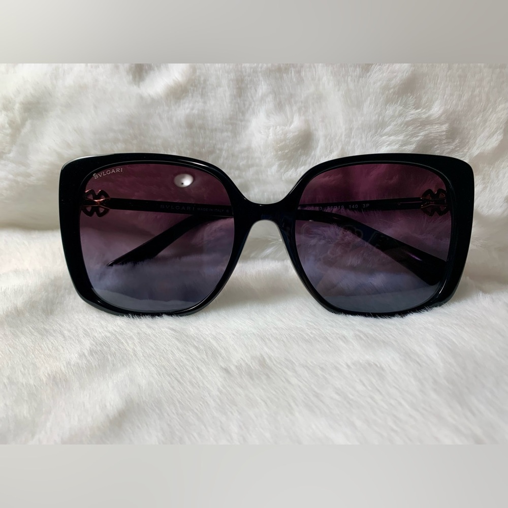 BVLGARI Sunglasses Polarized Luxury Gold Accent Italian Style BV8225B NWOT